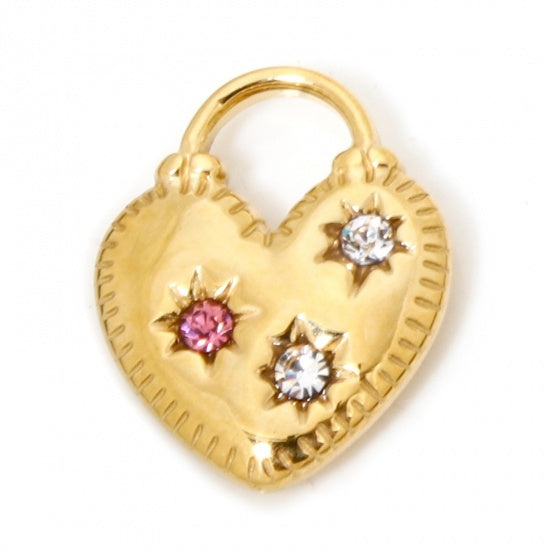 Colorful Heart Charms