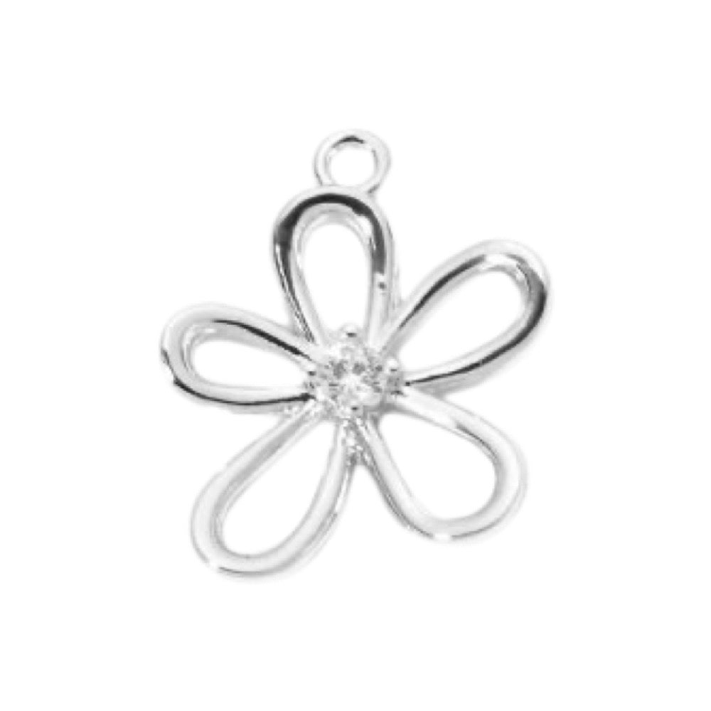 Flower Charms (Silver)