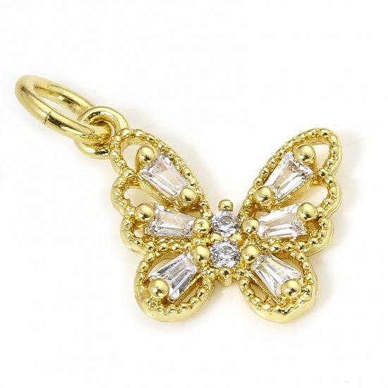 CZ Butterfly Charms
