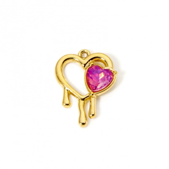 Colorful Heart Charms