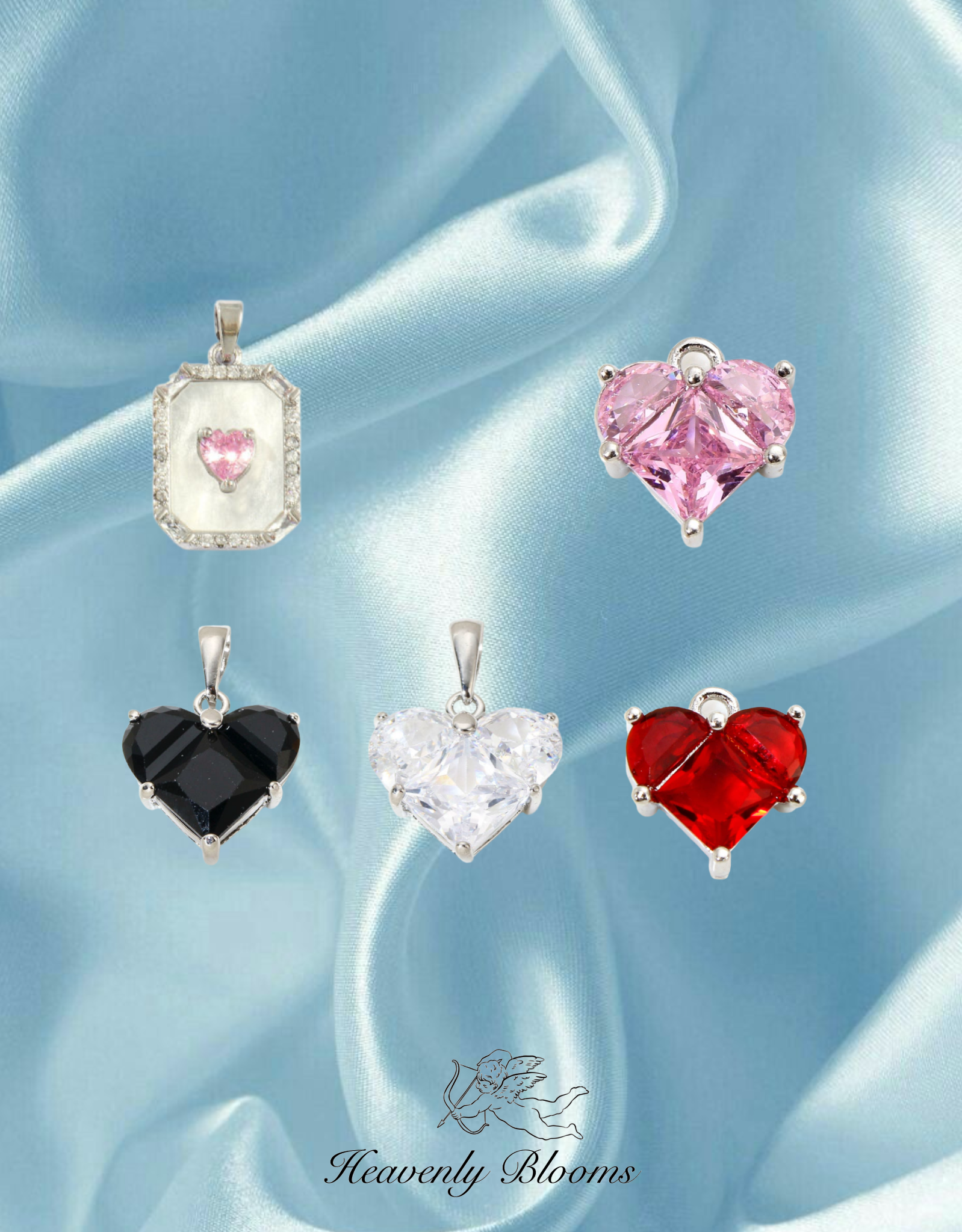 Heart Charms (Silver)