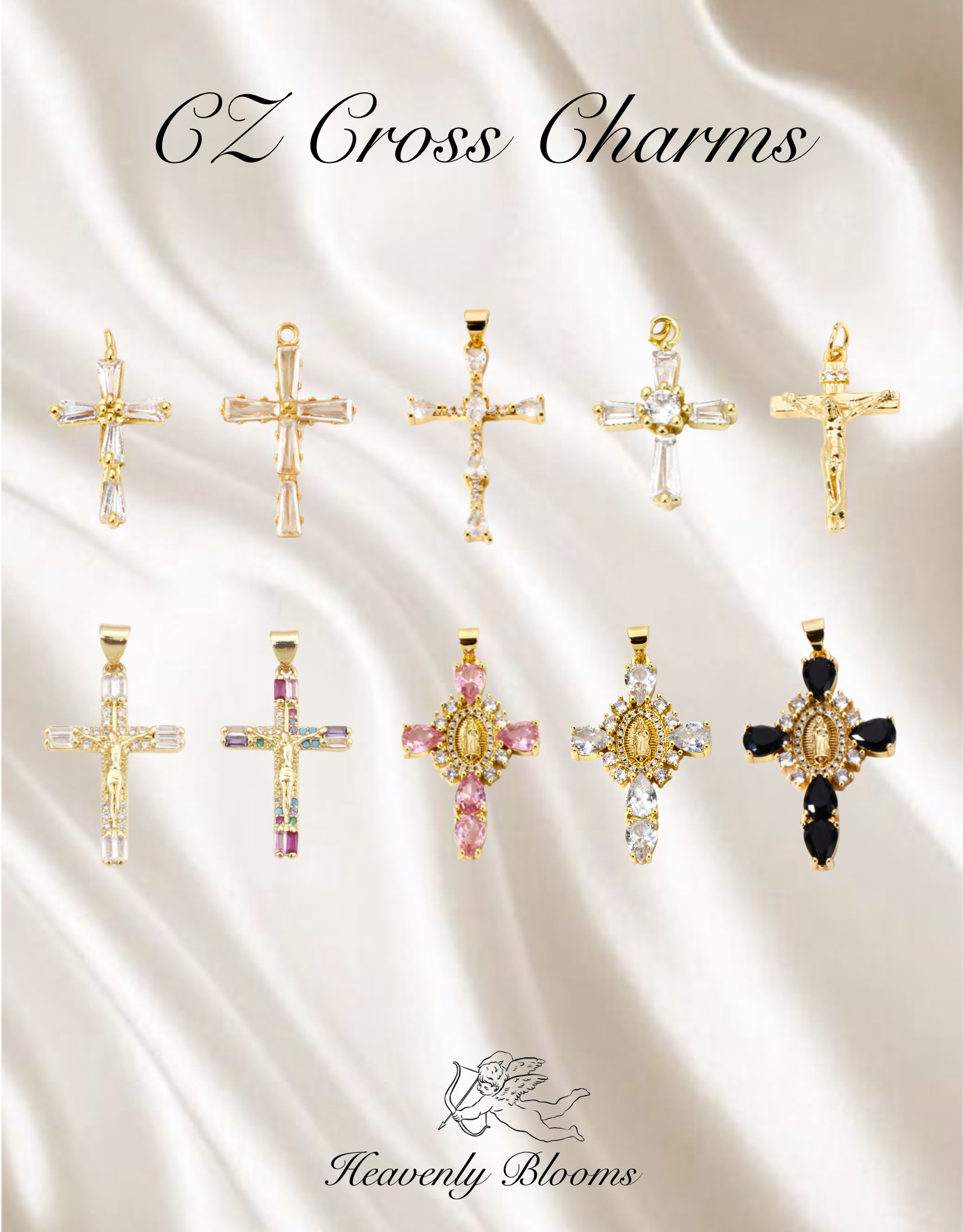 CZ - Cross Charms