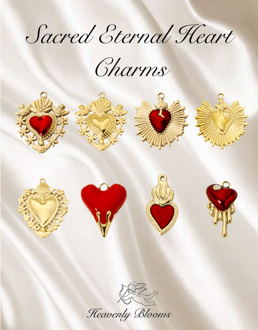 Sacred Eternal Heart Charms