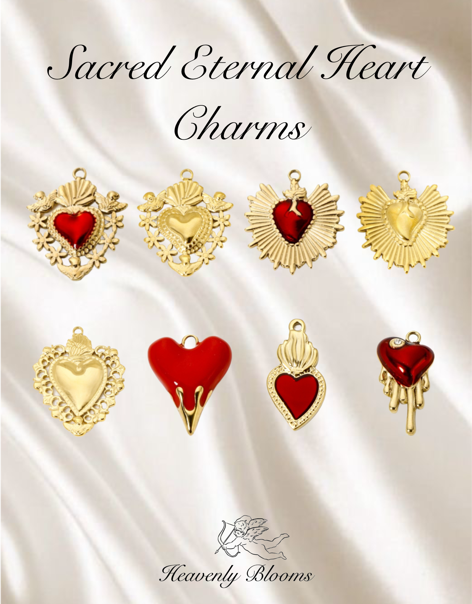 Sacred Eternal Heart Charms