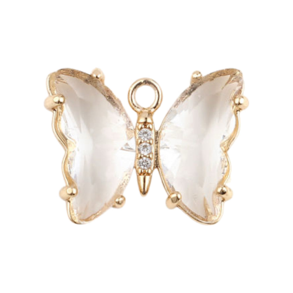 CZ Butterfly Charms