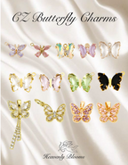 CZ Butterfly Charms
