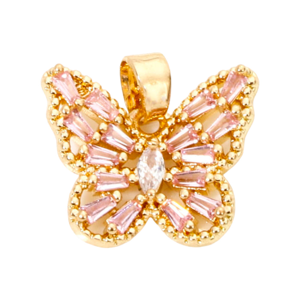CZ Butterfly Charms