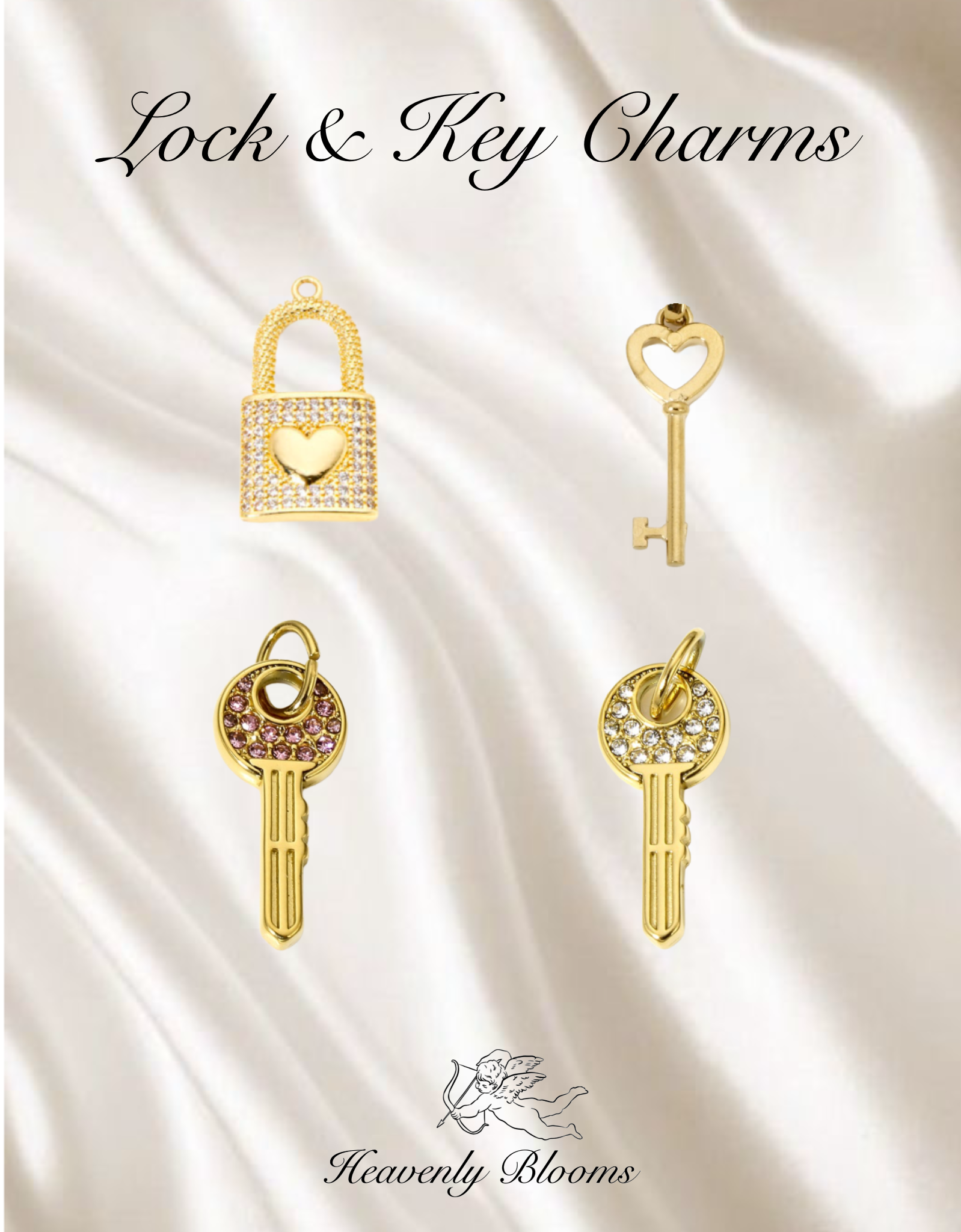 Lock & Key Charms