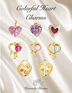 Colorful Heart Charms
