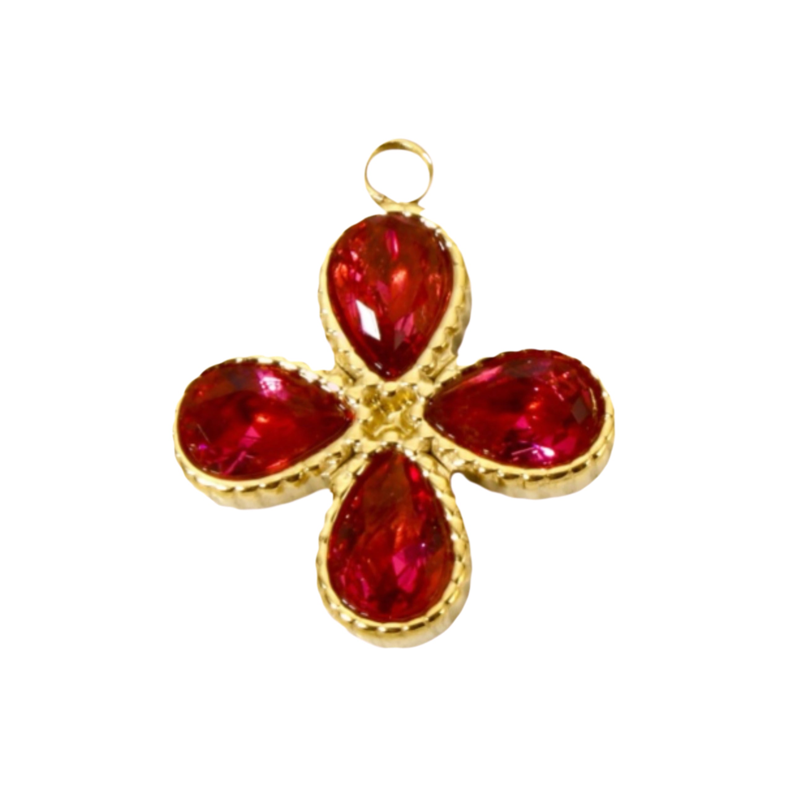 CZ Flower Charms