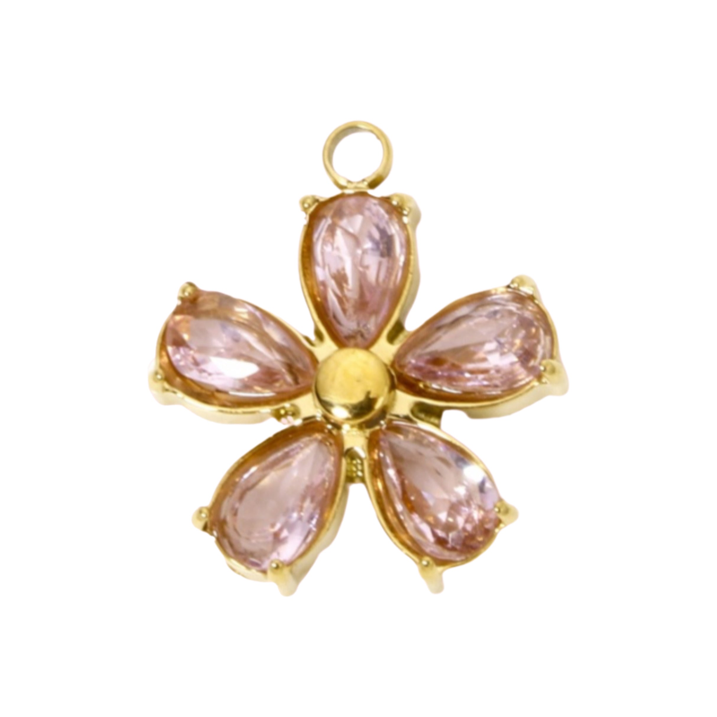 CZ Flower Charms