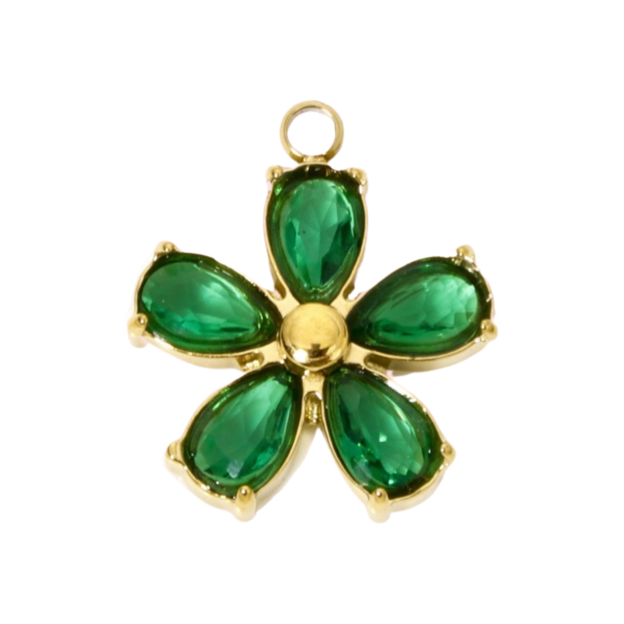 CZ Flower Charms
