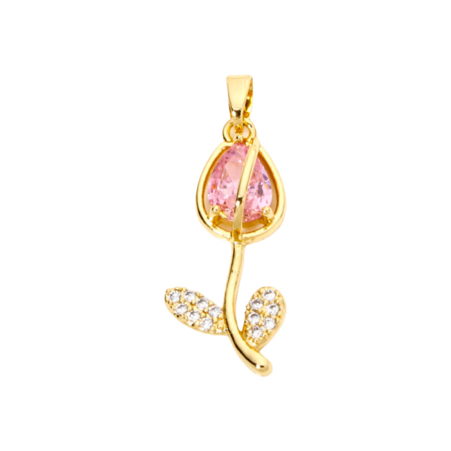CZ Flower Charms