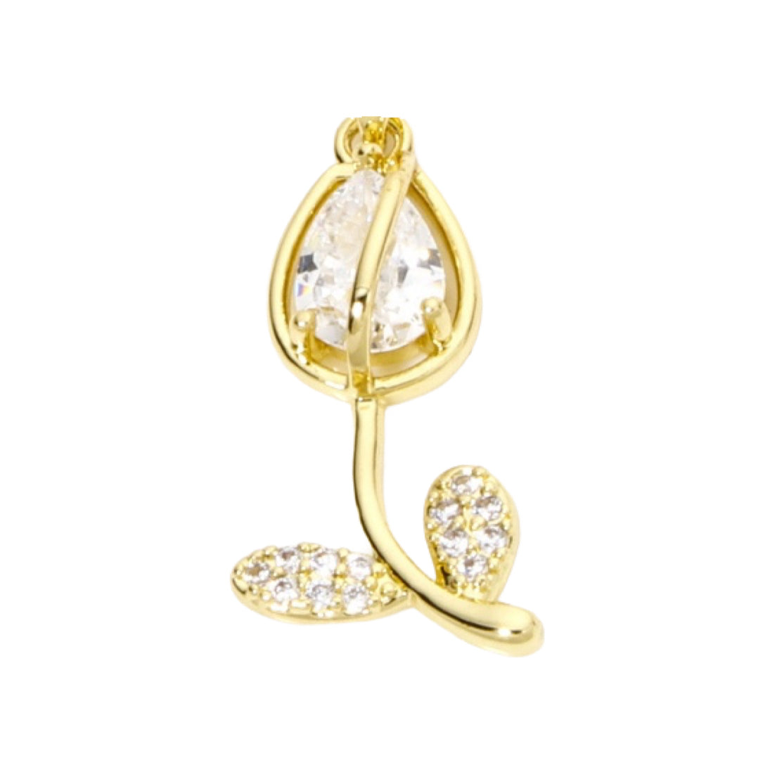 CZ Flower Charms