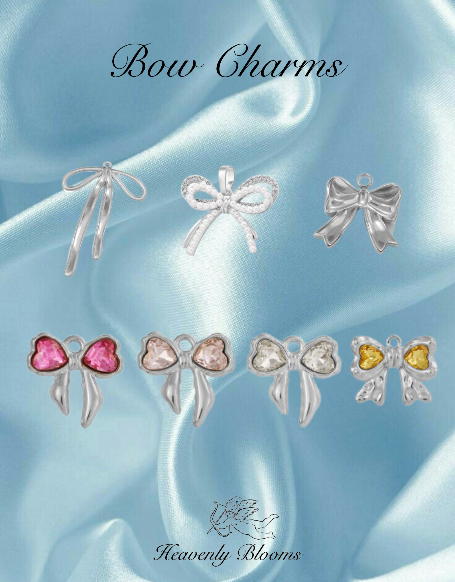 Bow Charms (Silver)