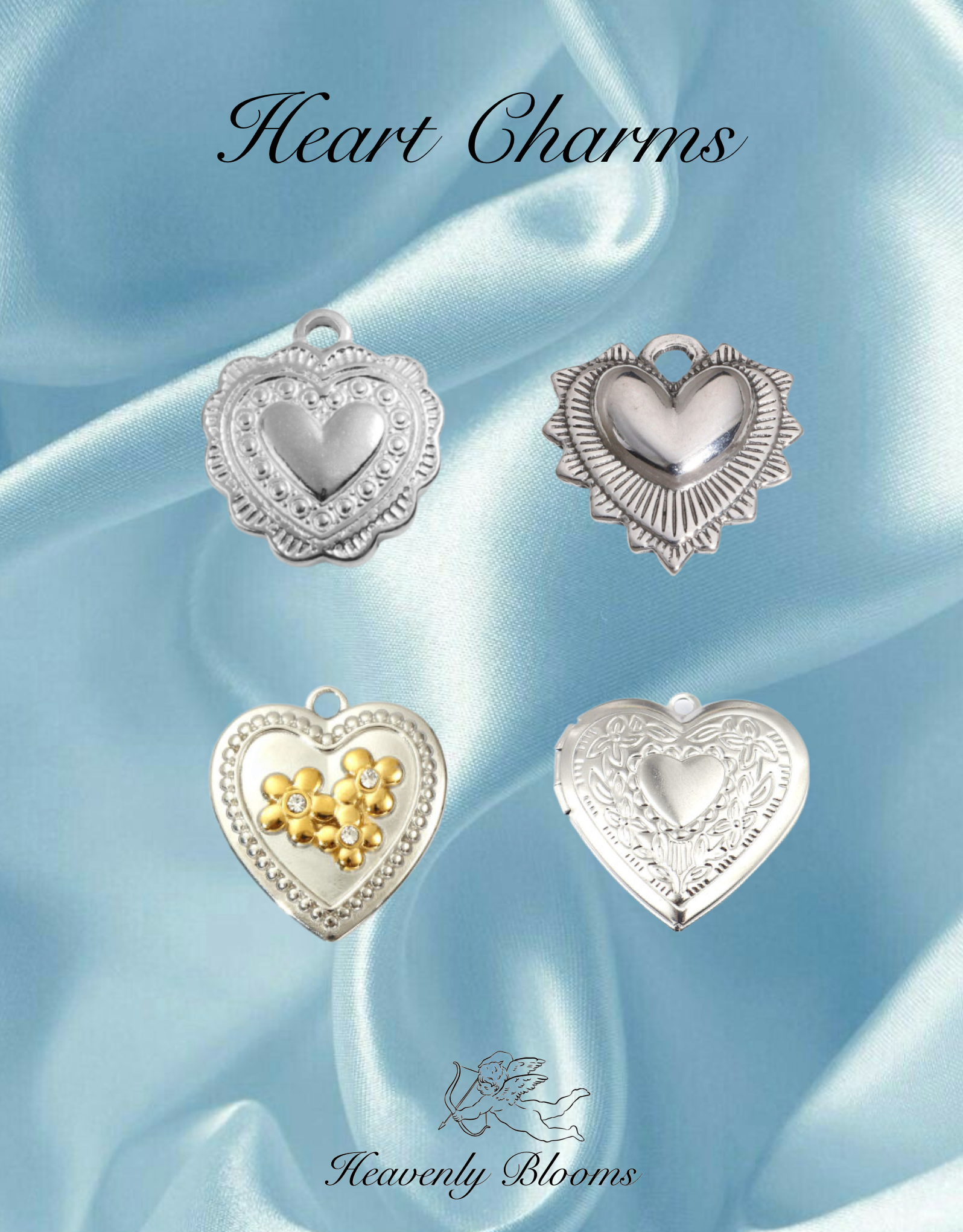 Heart Charms (Silver)