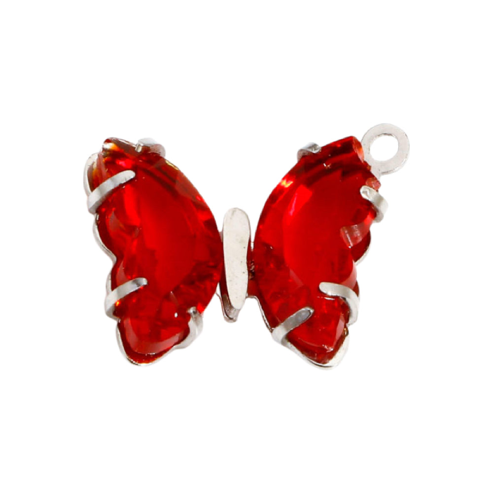 CZ Butterfly Charm (Silver)